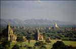 View over the plain of Bagan